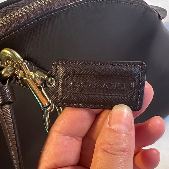 Coach Dark Brown Dome Satchel with Gold Hardware - Picture 6 of 16